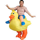 Надувний костюм Качки RESTEQ - універсальний карнавальний костюм для дорослих (зріст 160-200 см), кумедний маскарадний костюм із, фото 2