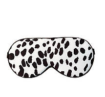 Маска для сну Love You Долматин 100% шовк Регульований ремінець Різнокольоровий