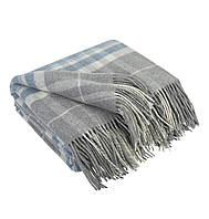 Плед кашеміровий клітина св.сірий-блакитний Love You 140 x 200 см