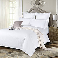 Постільна білизна Love You Сатин Страйп SW01 Біла Євро