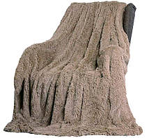 Плед Травка 210х230 кава HomeBrand