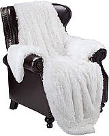 Плед Травка 210х230 крем HomeBrand