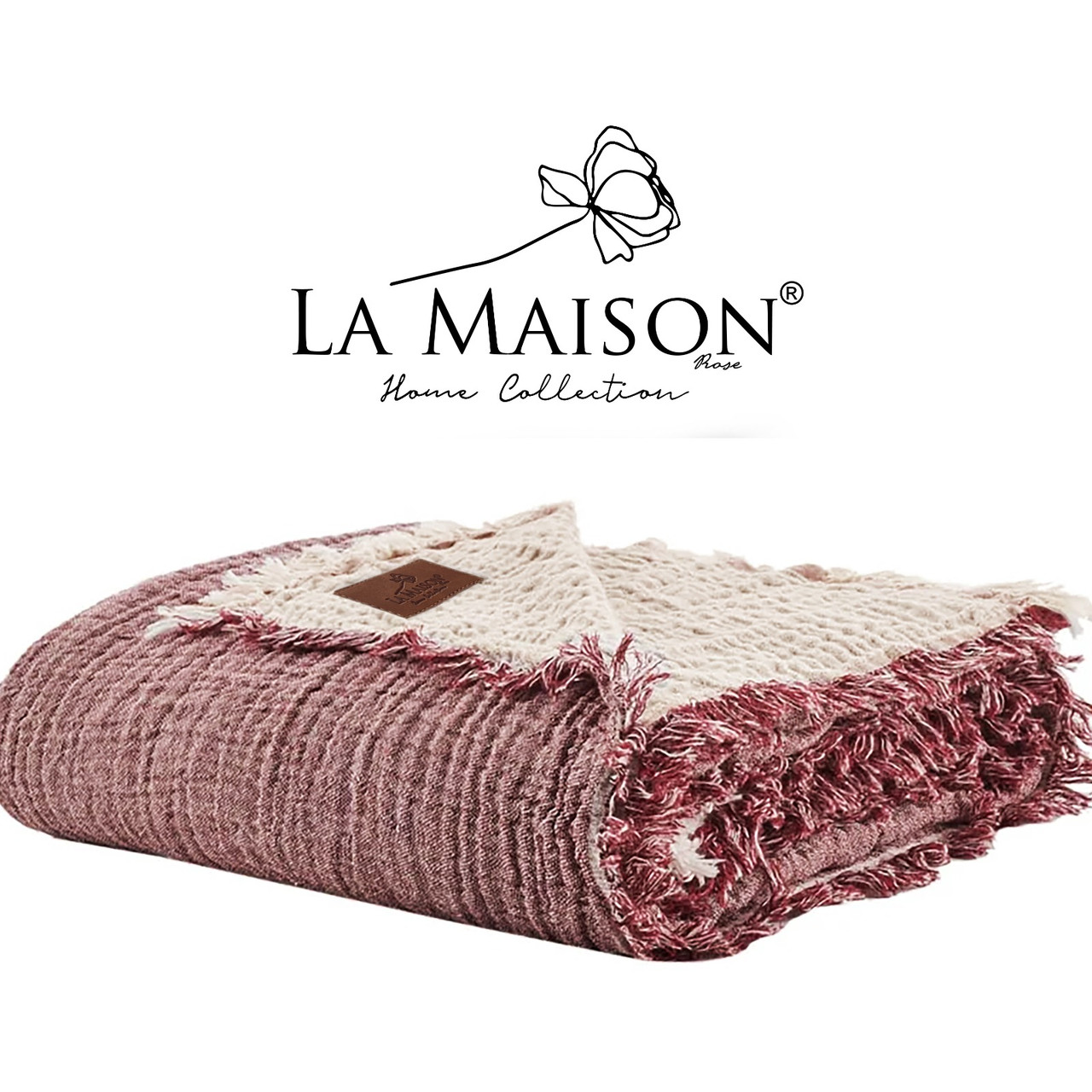 Муслінове покривало La Maison 230×240 Selin Gul - Bej