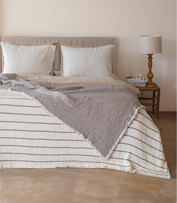 Муслінове покривало Moss Exclusive Muslin 230×250см коричневий