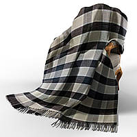 Плед вовняний П7 біл-беж-кор Love You 140 x 200 см