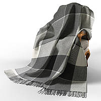 Плед вовняний Ельф біл-сір-т.сір Love You 140 x 200 см