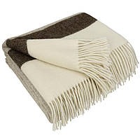 Плед з екологічної вовни Світло-бежевий Love You 140 x 220 см