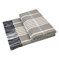 Плед бавовняний HORACE бежевий Love You 140 x 200 см