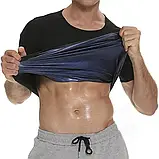 Чоловічий костюм для сауни Vensslim жилет для схуднення XX-XXXL, фото 4