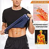 Чоловічий костюм для сауни Vensslim жилет для схуднення XX-XXXL, фото 3