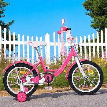 Велосипед дитячий PROF1 18 MB PRINCESS 18041-1 додаткові колеса