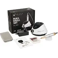 Фрезер для манікюру Bucos Nail Drill X2 PRO WHITE PEARL 65 Вт і 35 000 об./хв.