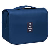 Органайзер-косметичка універсальна для подорожей та зберігання темно-синя LoveYouHome