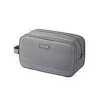 Органайзер-косметичка дорожня 25х11х14 см Сіра LoveYouHome