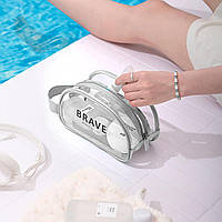 Органайзер-косметичка 21х10х12 см Сіра LoveYouHome