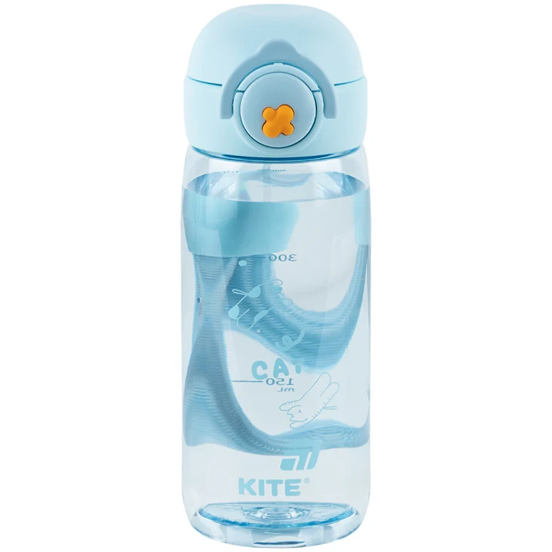 Пляшечка для води Kite K25-1236-2, 480 мл, блакитна, фото 1