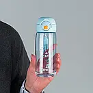 Пляшечка для води Kite K25-1236-2, 480 мл, блакитна, фото 3