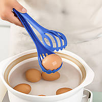 Багатофункціональний кухонний інструмент 3 в 1: вінчик, щипці та локшиноловка Синій