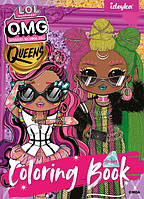 Книжка-розмальовка зі стікерами - L.O.L O.M.G. Queens3