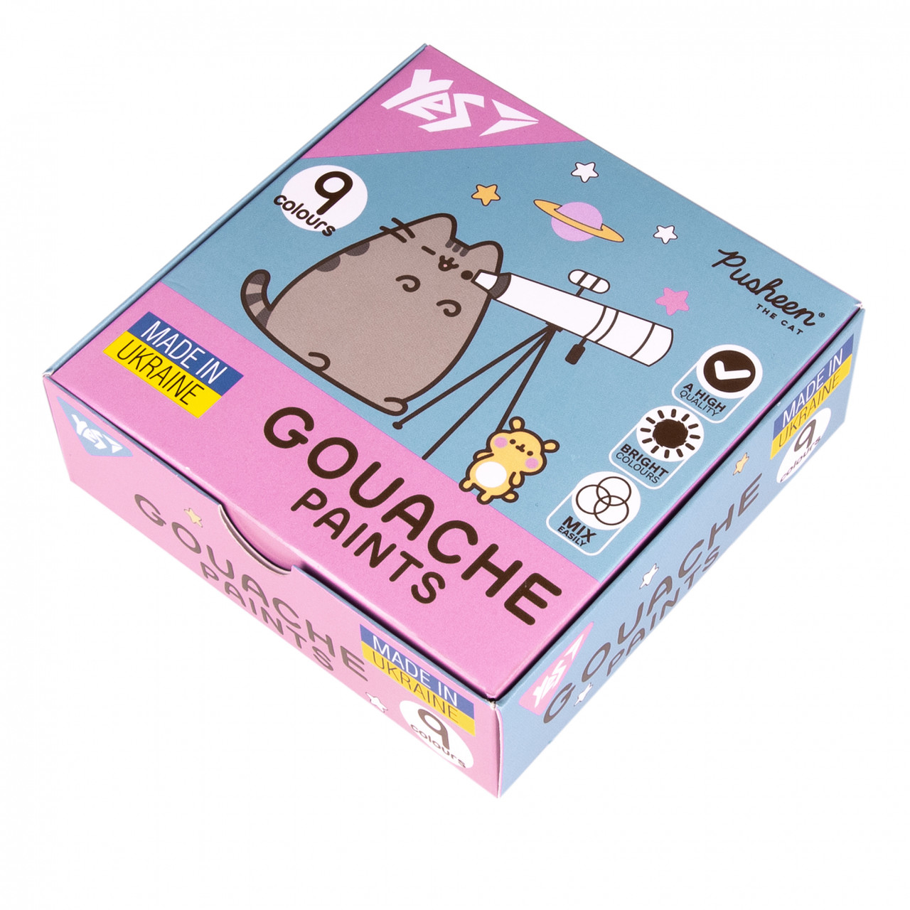 Гуаш Yes Pusheen 9кол/20мл, фото 1