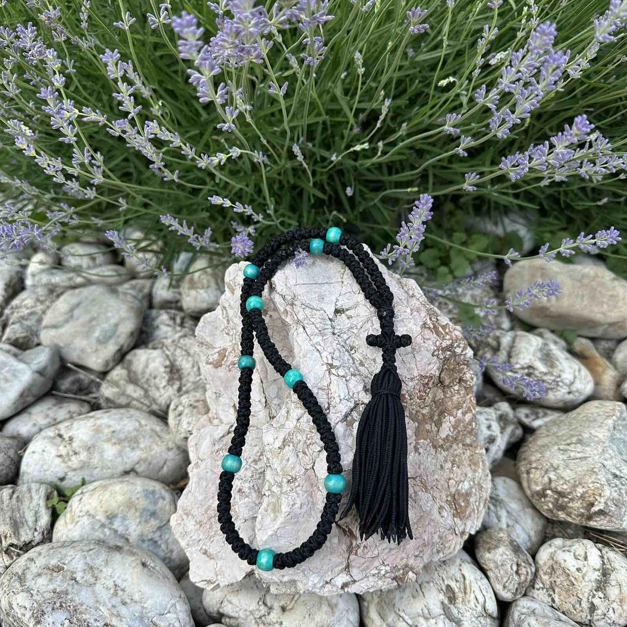 Красиві чотки 100 вузлів на замовлення ручної роботи, фото 1