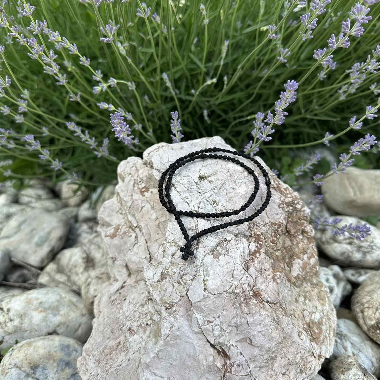 Чотки-браслет з сутажу на 100 вузлів (колір на вибір), фото 1