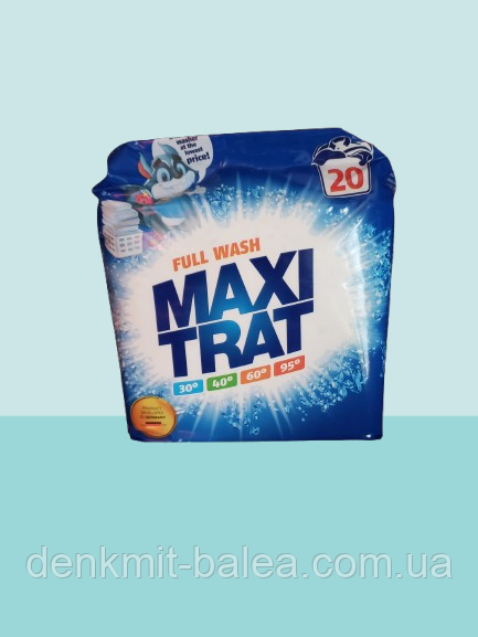 Порошок Махи Трат для прання білої та кольорової білизни Formil Maxi Trat Full Wash 1.5 кг, фото 1