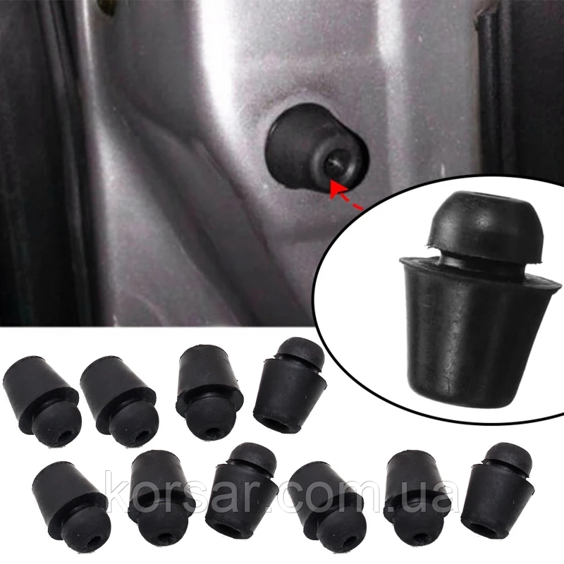Амортизатор дверцят автомобіля, гумовий протектор прокладка для амортизації дверей/багажника. Набір 4 штуки, фото 1