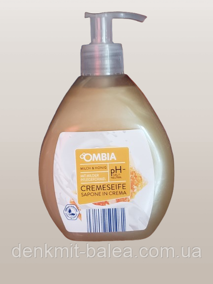 Рідке мило Молоко та мед Ombia Milch&Honig Creme Seife 500 мл.