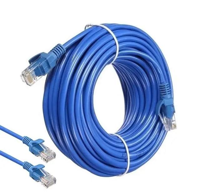 Кабель мережевий RJ45 40 м, синій (вита пара)