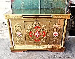 Панахидний столик з булату із полицею 140×60 см (спецзамовлення)