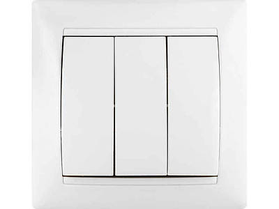 Вимикачі прихованої проводки потрійні