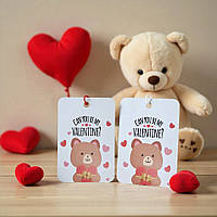 Бірка на День закоханих (60х90мм.) "Can you be my Valentine?"