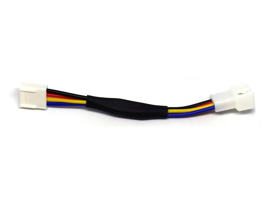 Адаптер для зниження обертів вентилятора (гумка) 4 pin, фото 1