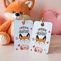 Бірка на День закоханих (60х90мм.) "Can you be my Valentine?"