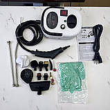 Паровий очищувач ручний 2500 Вт Zepline парогенератор з насадками 14в1 пароочищувач 1.2 л для прибирання 105 ℃, фото 7