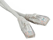 Патч-корд Atcom UTP, RJ45, Cat.5e 5 м сірий