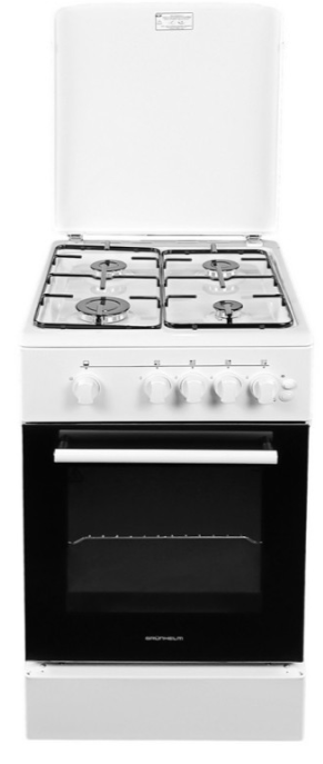 Кухонна газова плита Grunhelm G4FM5611W, фото 1