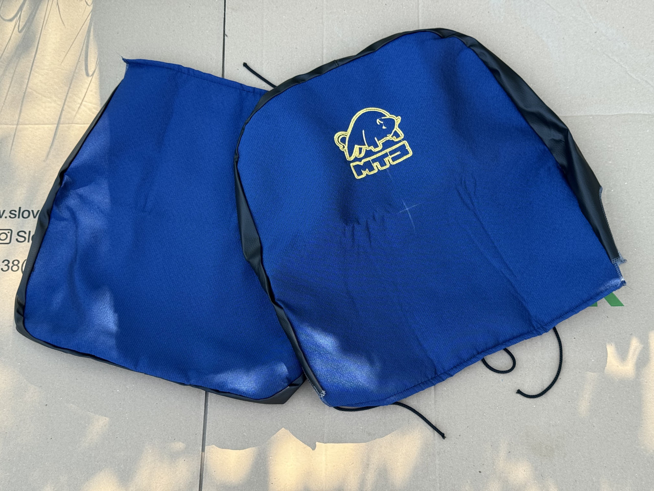 Чехол сиденья МТЗ + спинка 47 см (комплект) Синій, фото 1