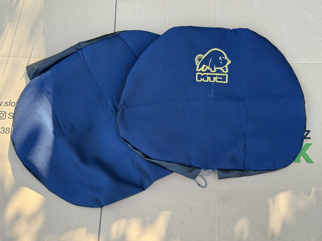 Чехол сиденья МТЗ + спинка 37 см (комплект) Синій, фото 1