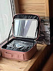 Портативна шкіряна косметичка з дзеркалом та підсвічуванням 26x23x11 см Лучшая цена, фото 3