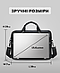 Сумка для ноутбука Tiding Bag чорна натуральна шкіра чоловіча портфель для документів, фото 4