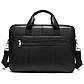 Сумка для ноутбука Tiding Bag чорна натуральна шкіра чоловіча портфель для документів, фото 8