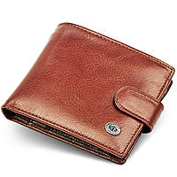 Чоловічий портмоне ST Leather B104 натуральна шкіра коричневе для грошей та карток