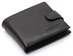 Чоловіче портмоне Marco Coverna MC-2003Н-1 чорне натуральна шкіра для документів та грошей