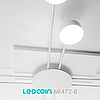 Люстра ML472-8 бiла Ledcoin на 8 ламп GX53 (стельовий світильник під змінні LED лампи) Ø1000х55мм, фото 6