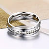 Титанова сталева обручальна каблучка класична срібляста 6 мм розмір 19 LuxAurum066, фото 3