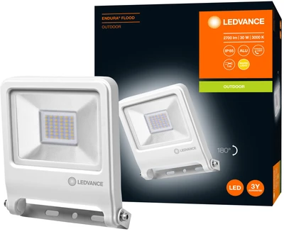 LED прожектор Ledvance 30W 3000К IP65 білий 4058075239654, фото 1