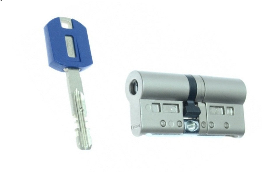 Циліндр TOKOZ PRO 90 35x55 (нікель мат.) ключ/ключ, фото 1