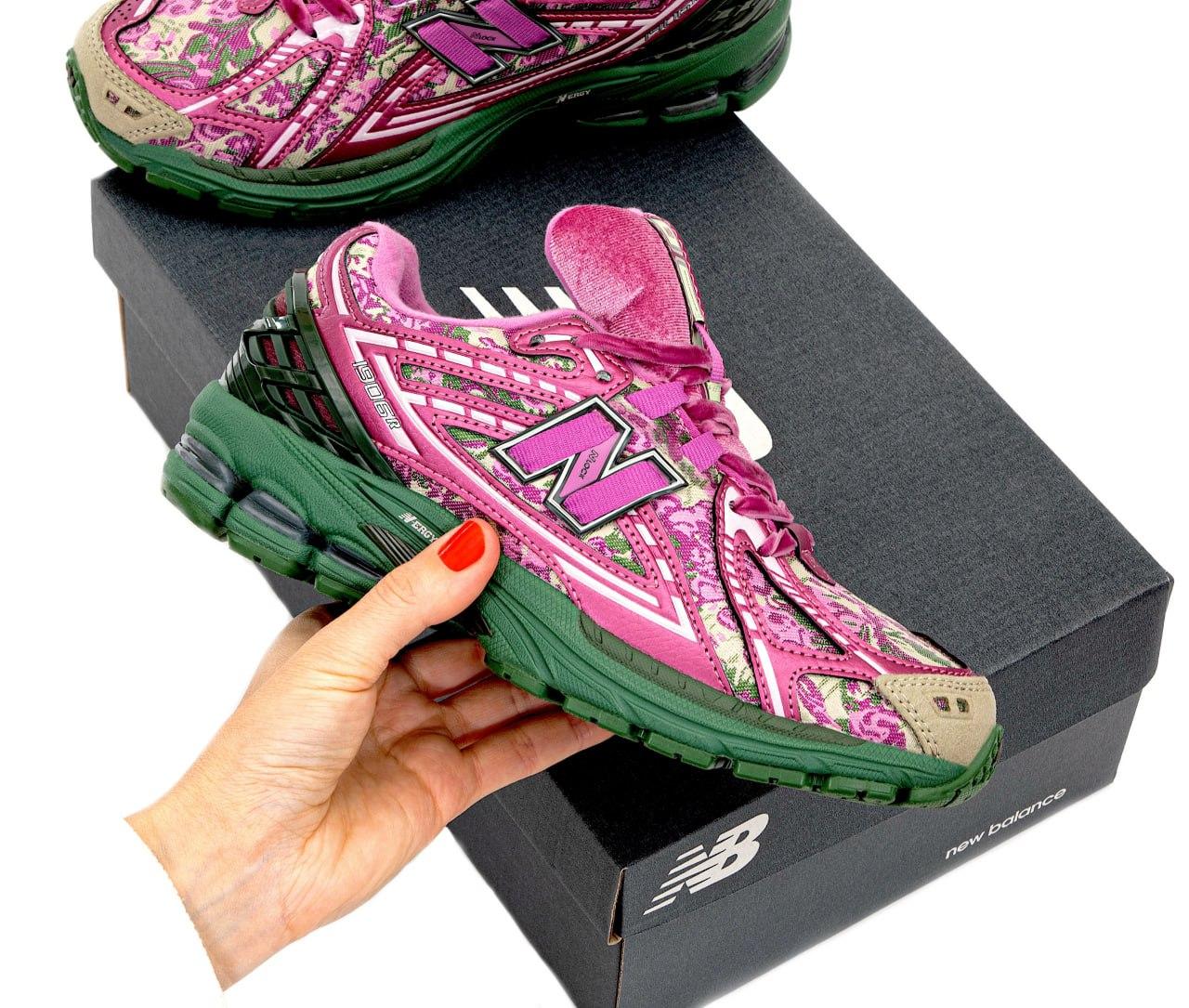 Жіночі та чоловічі кросівки New Balance Jack Harlow 1906R Pink Green Рожеві з зеленим Взуття Нью Баланс 1906Р текстиль демісезон, фото 1